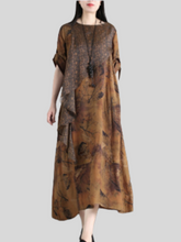 Game Of Time Lockeres A-Linien-Kleid mit Rundhalsausschnitt